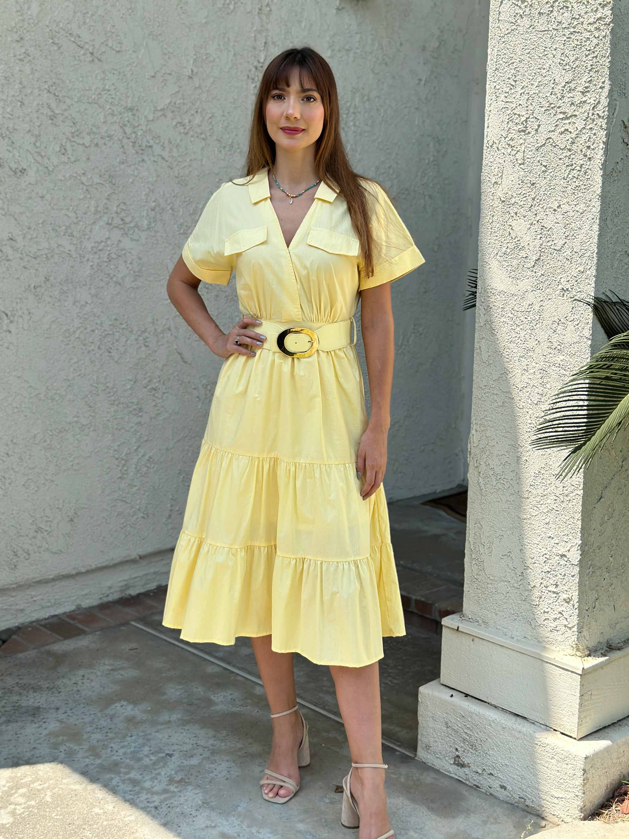 Midi sundress with Belt