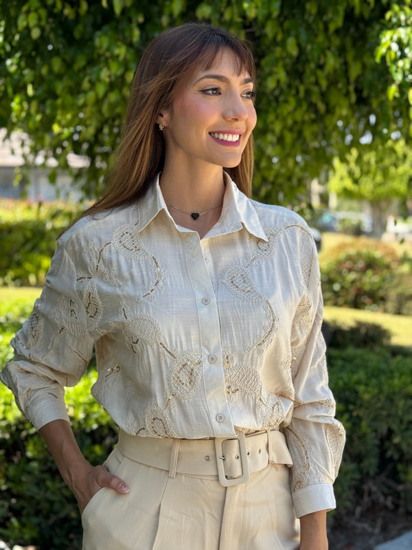 Roma embroidered blouse