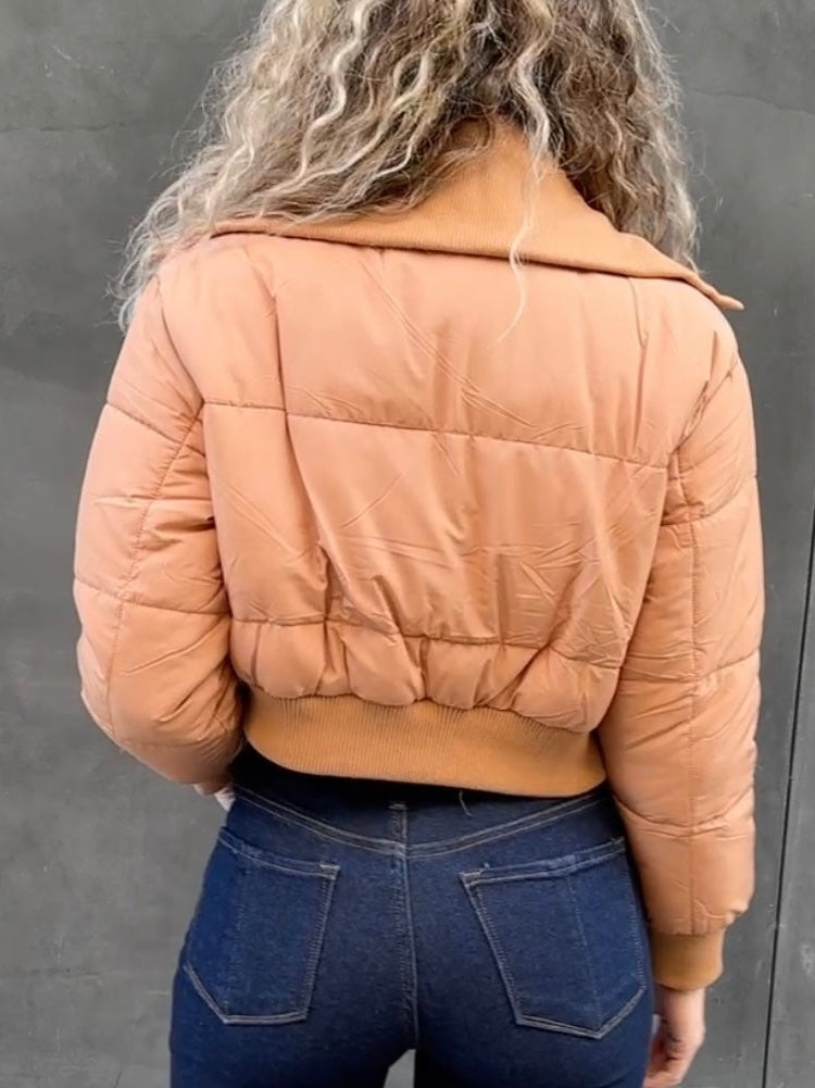 Puffer crop jacket