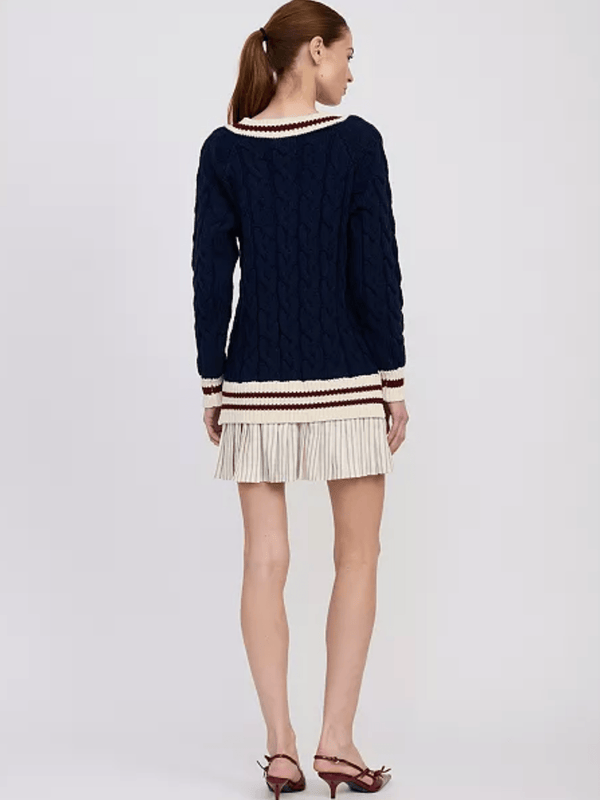 Women's Knox Mixed Media Sweater Mini Dress