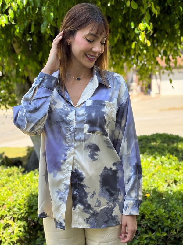 Priscila Satin Blouse