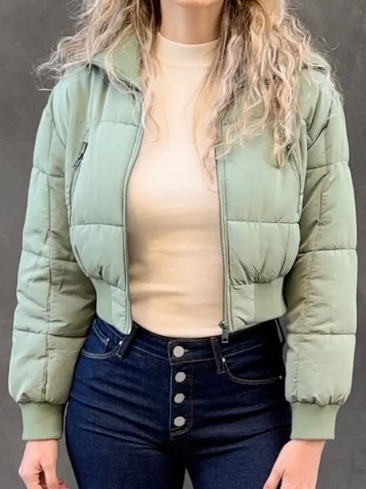 Puffer crop jacket