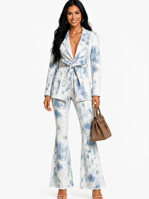 Ice Washed Denim Set