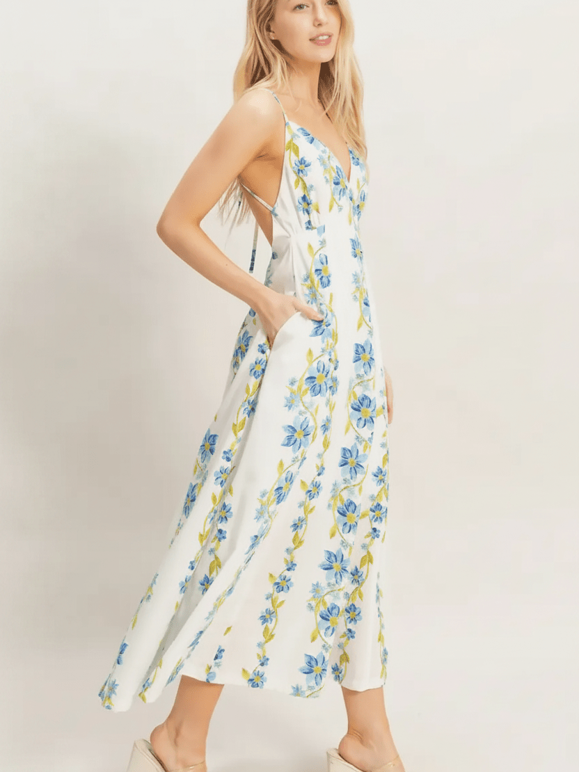 Santorini Bloom dress