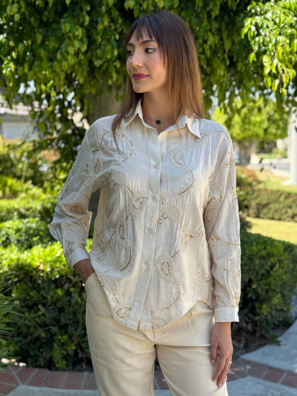 Roma embroidered blouse
