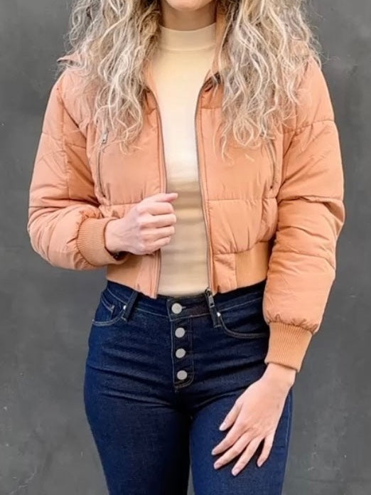 Puffer crop jacket