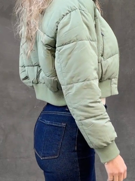 Puffer crop jacket