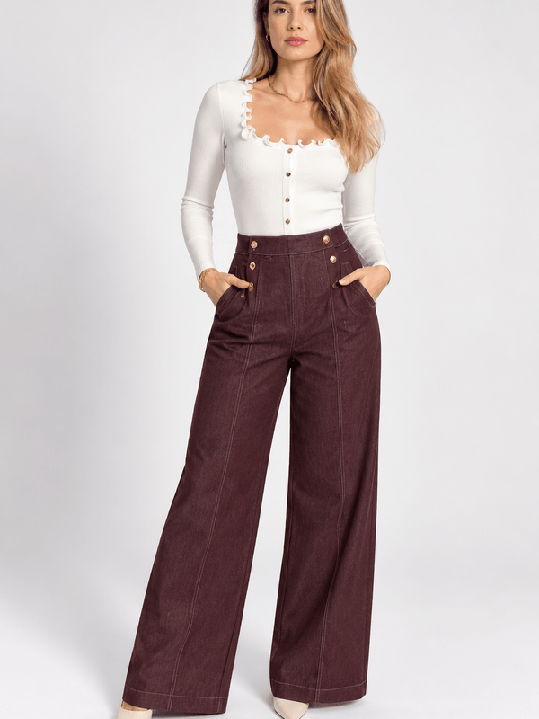 Pantalón burgundy