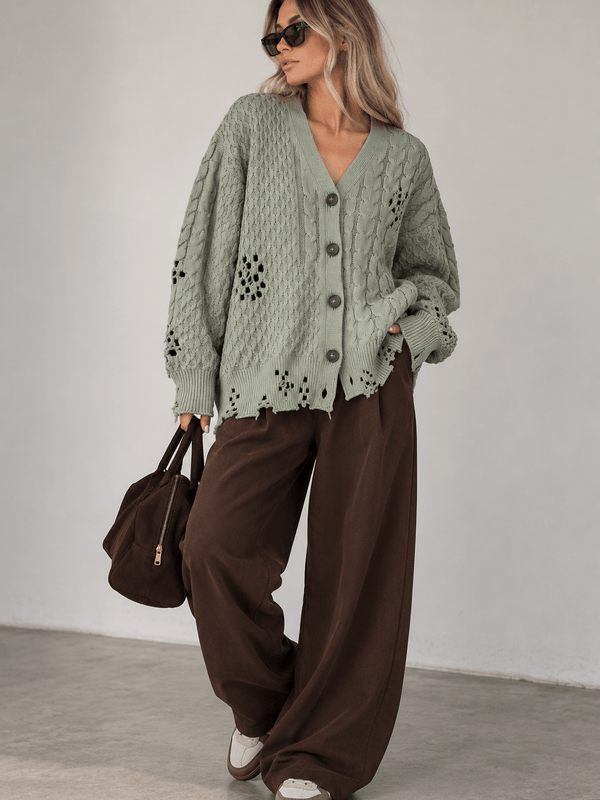 Wasabi punked cardigan