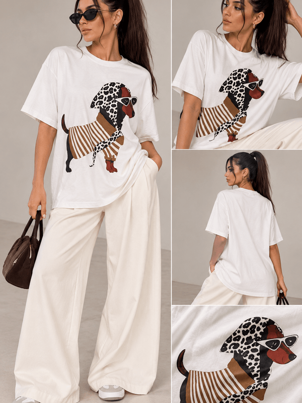 It girl dog tee