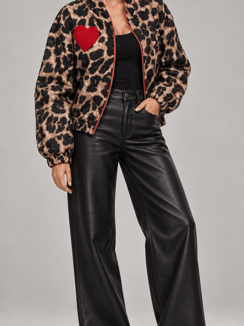 Animal print Heart Jacket