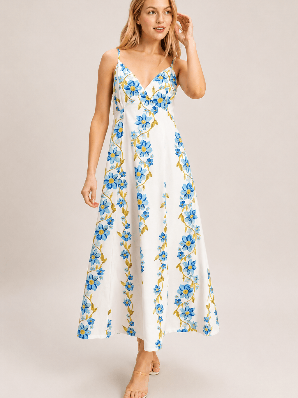 Santorini Bloom dress
