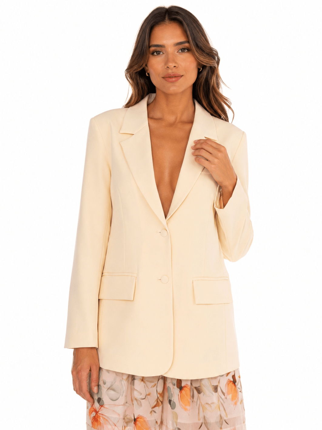Champagne Bow Blazer