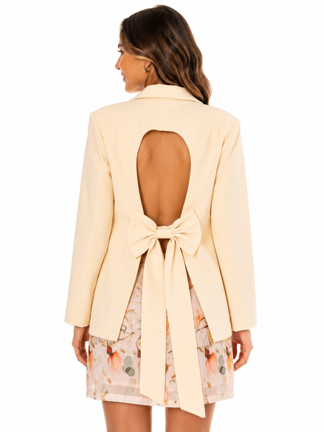Champagne Bow Blazer