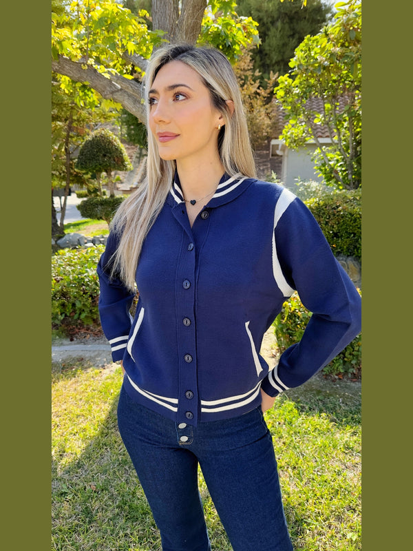 Cristal Heaven Baseball Cardigan