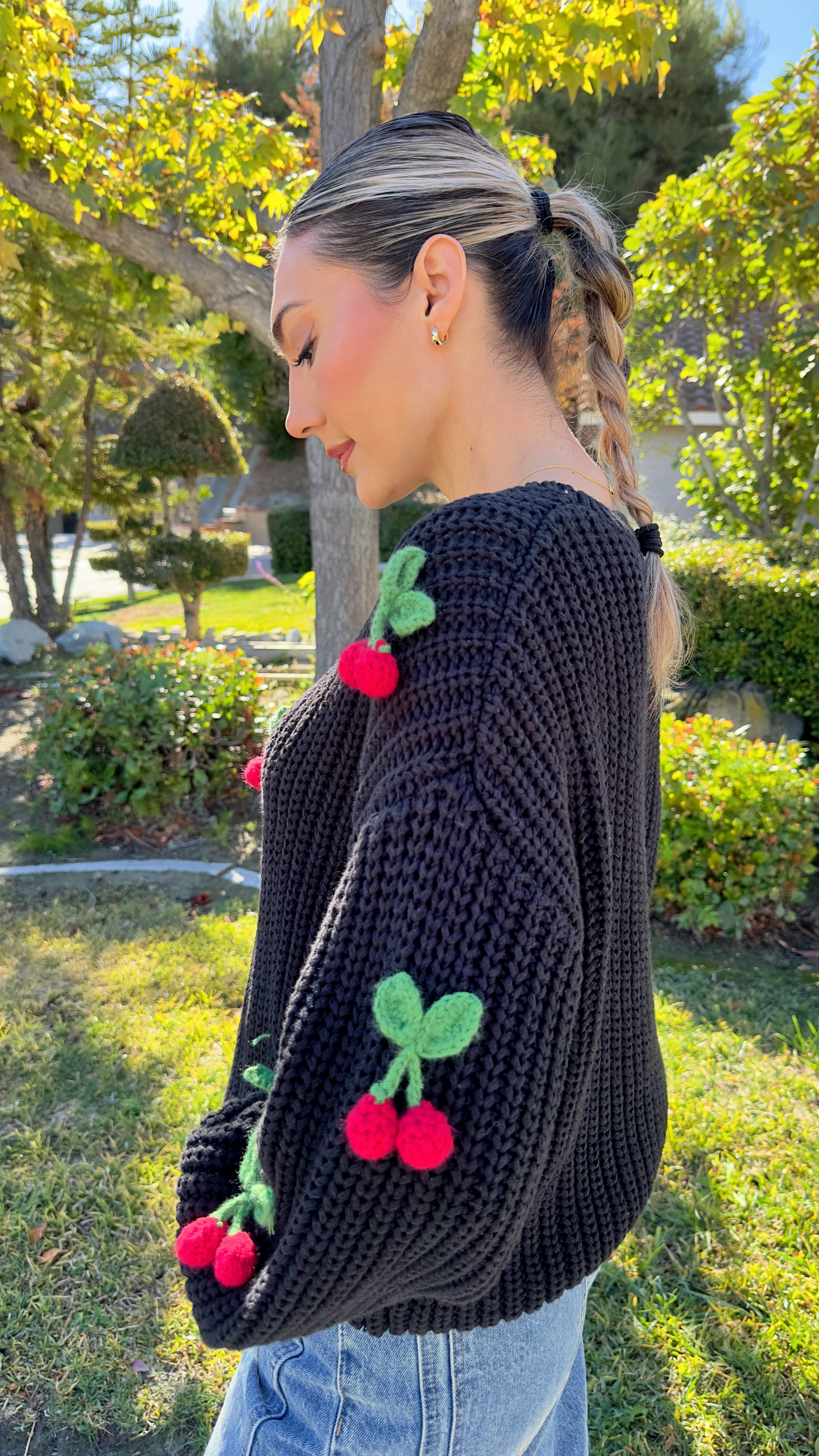 Berry Cozy Knit Sweater