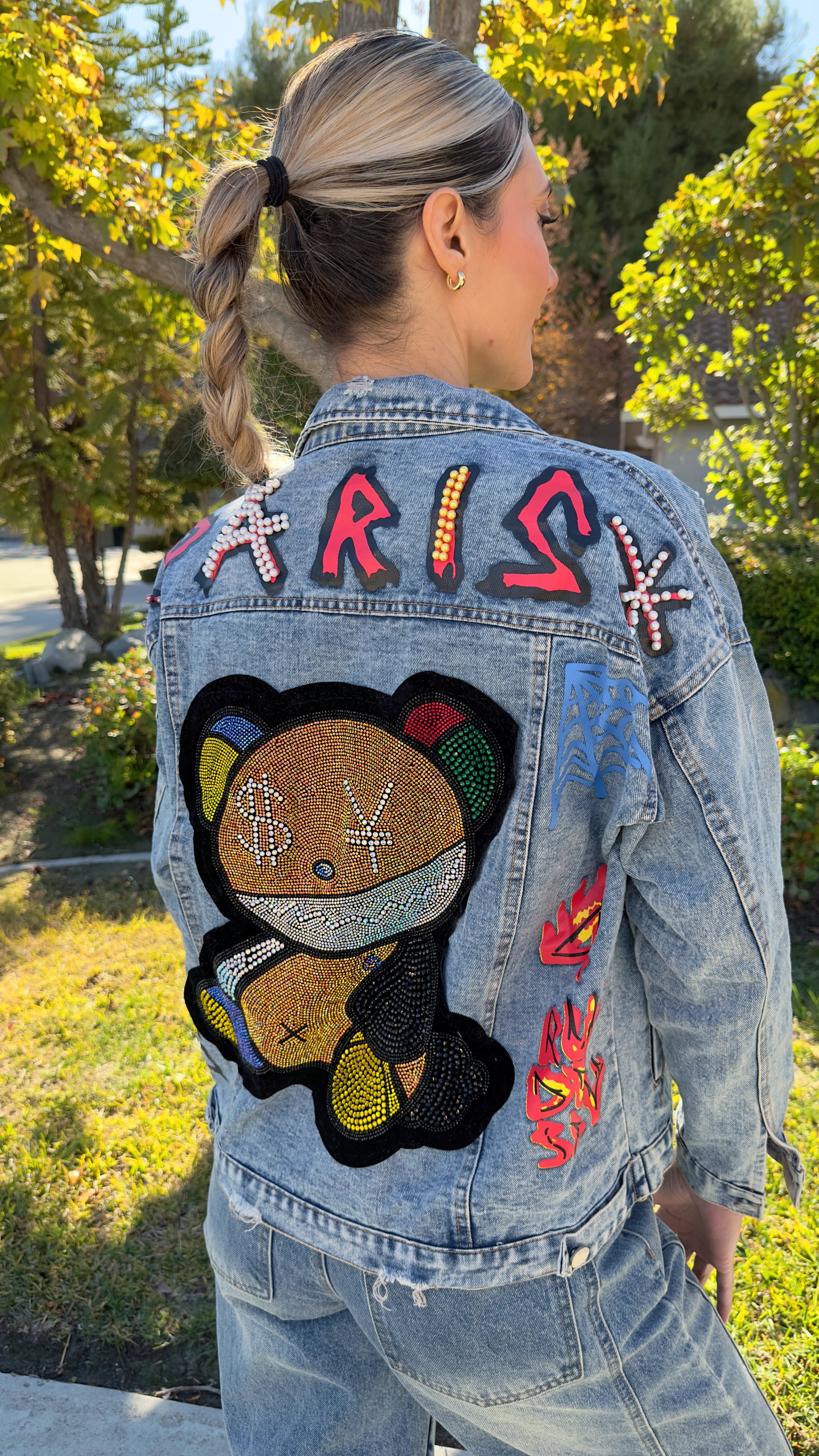 The Dazzling Bear Jean Jacket