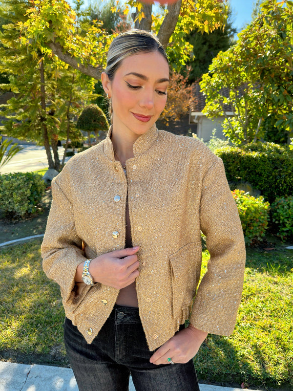 Sunlit Royale Tweed Cardigan