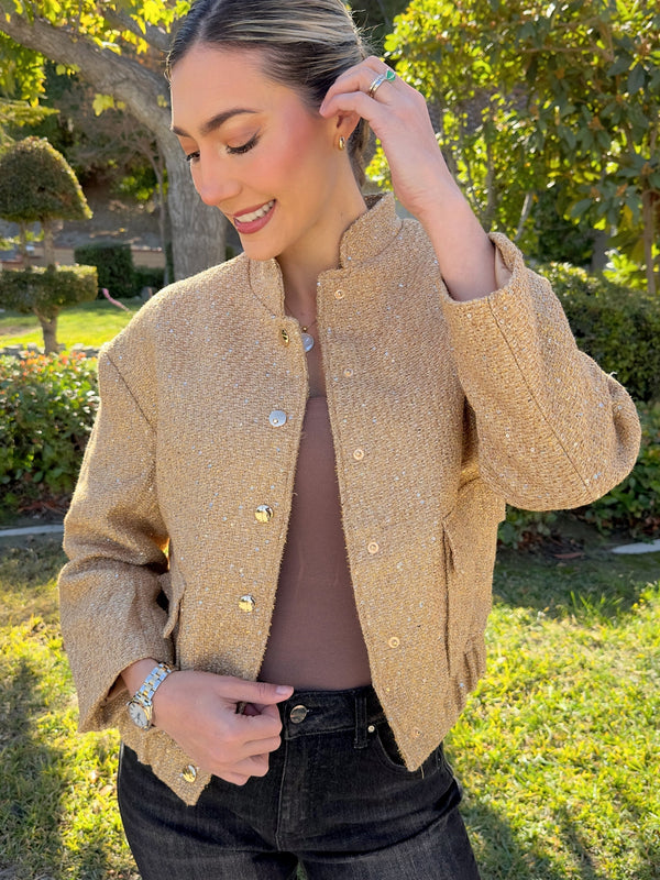 Sunlit Royale Tweed Cardigan