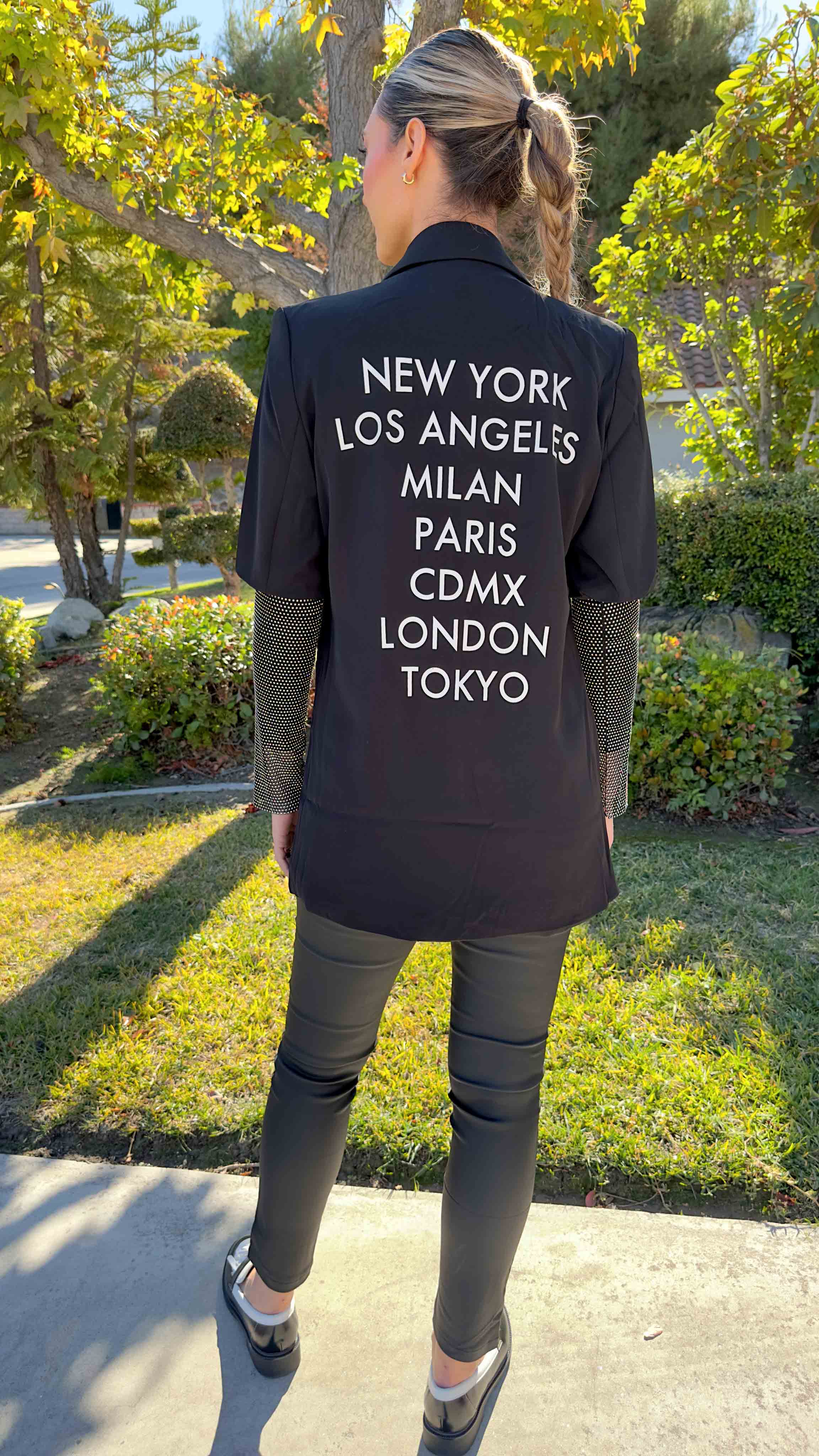 Midnight Edge Black Blazer