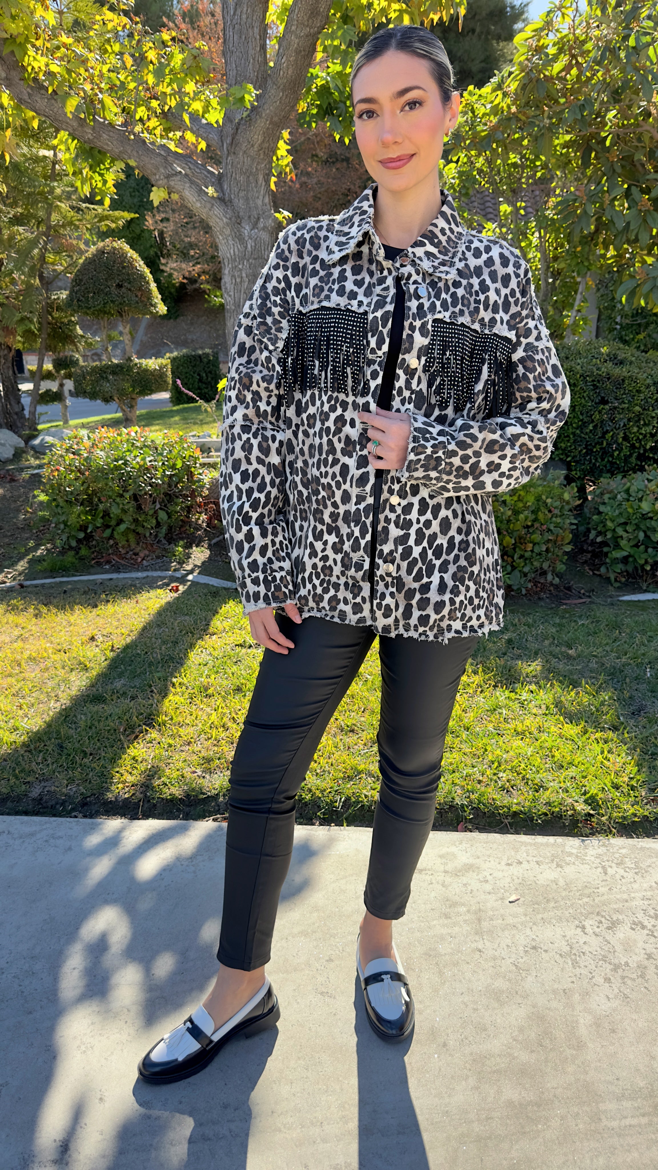 Wild West Chic Leopard Jacket