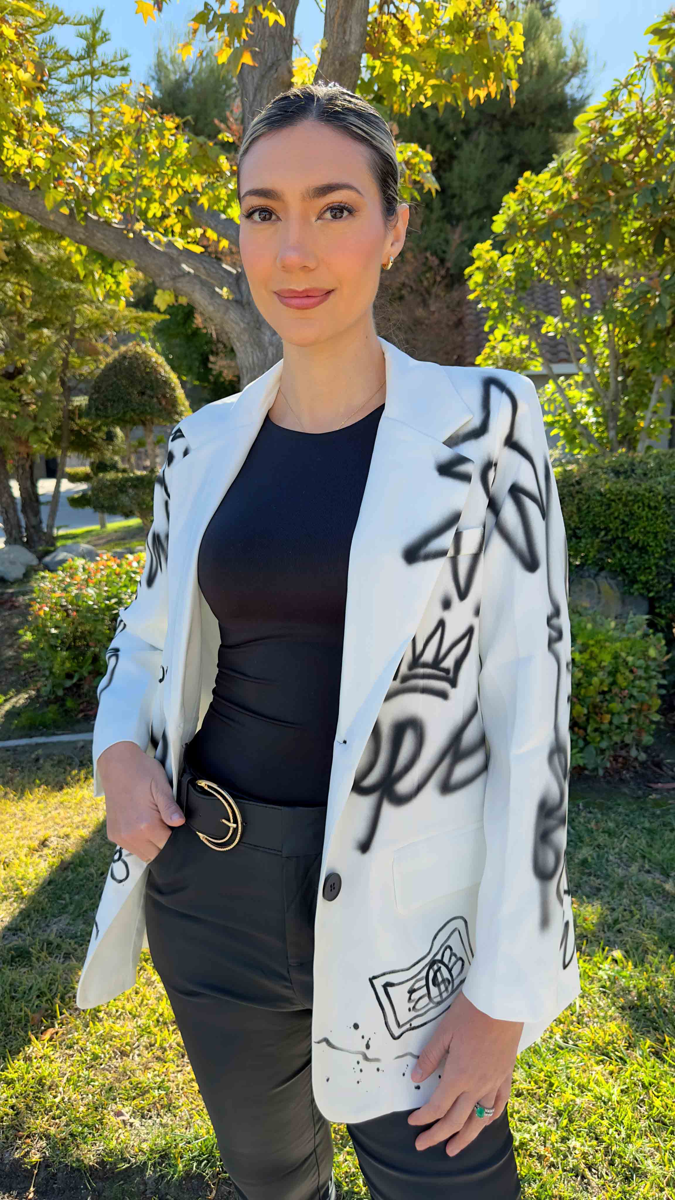 Street Icon White Blazer