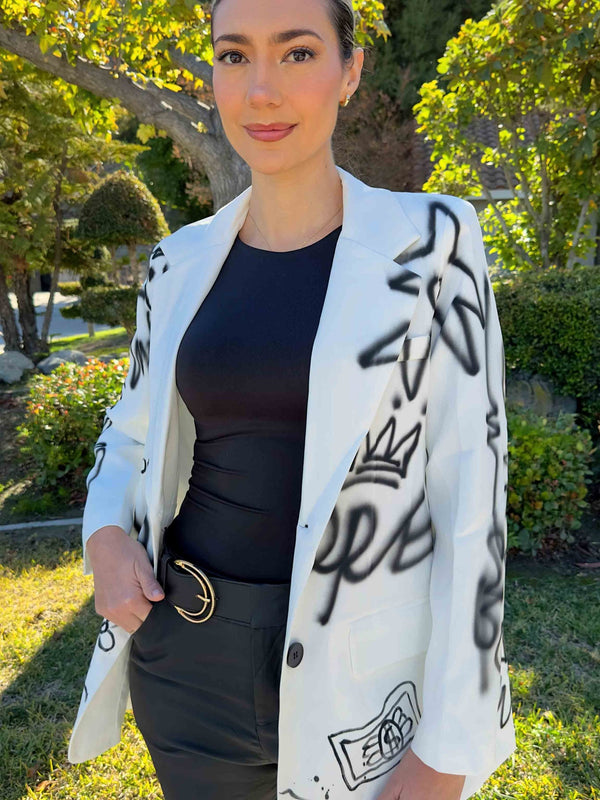 Street Icon White Blazer