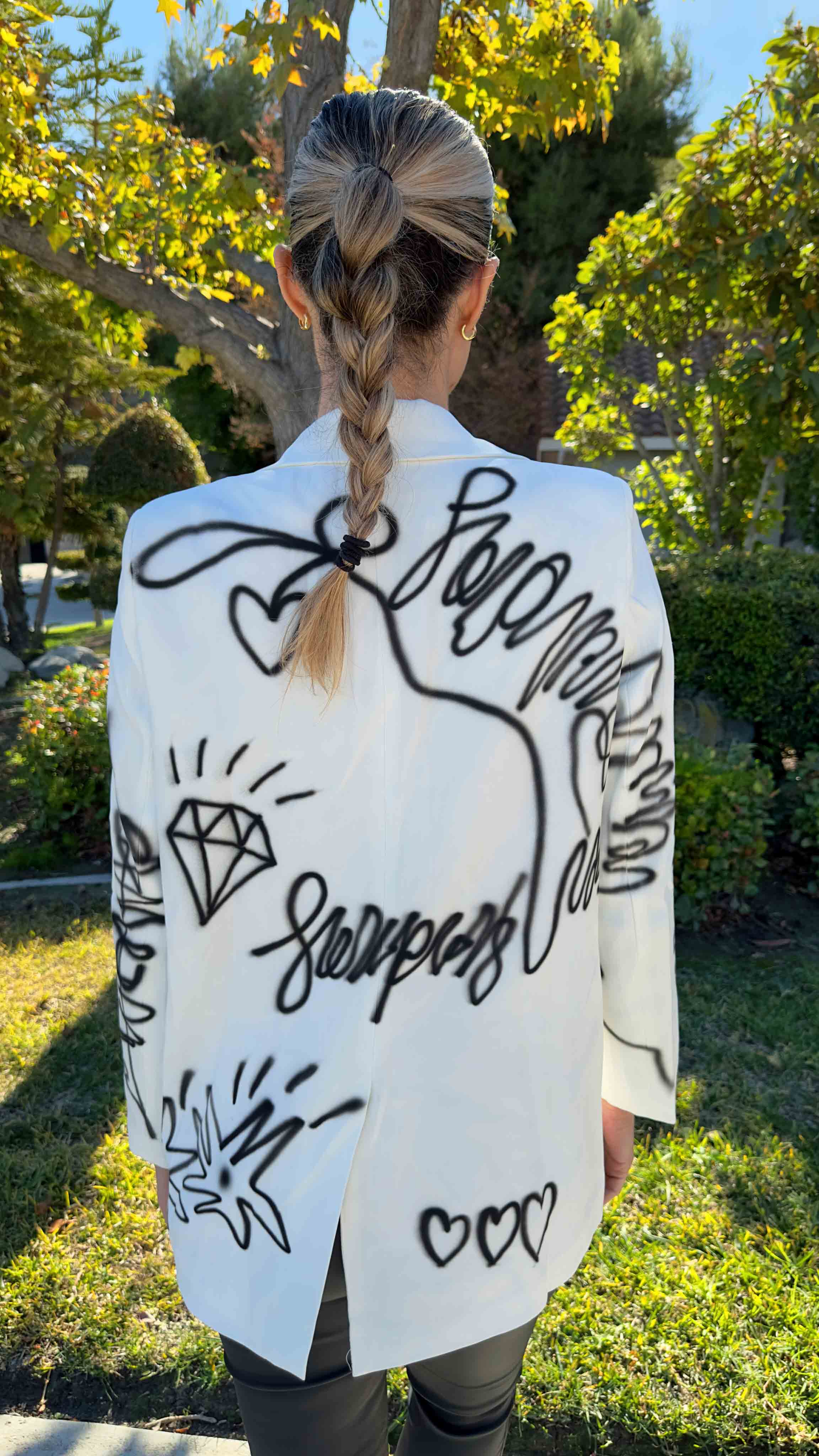 Street Icon White Blazer