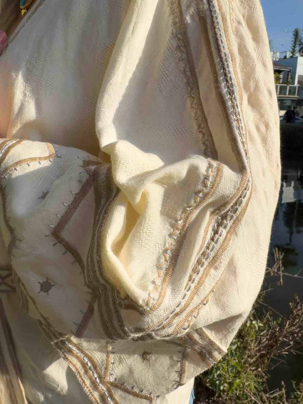 Golden Mist Embroidered Cover Up