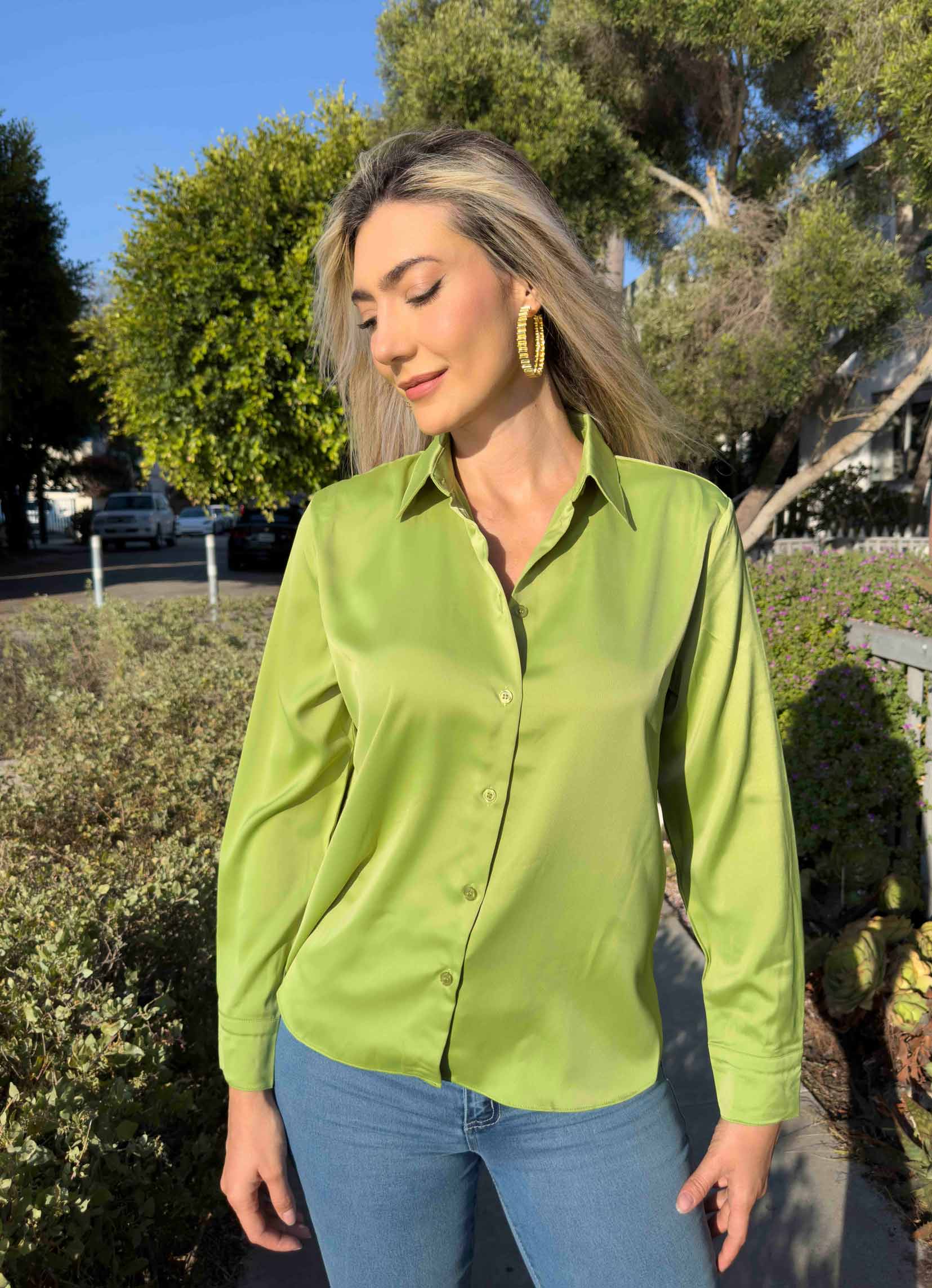 Sublime Texturized Satin Blouse