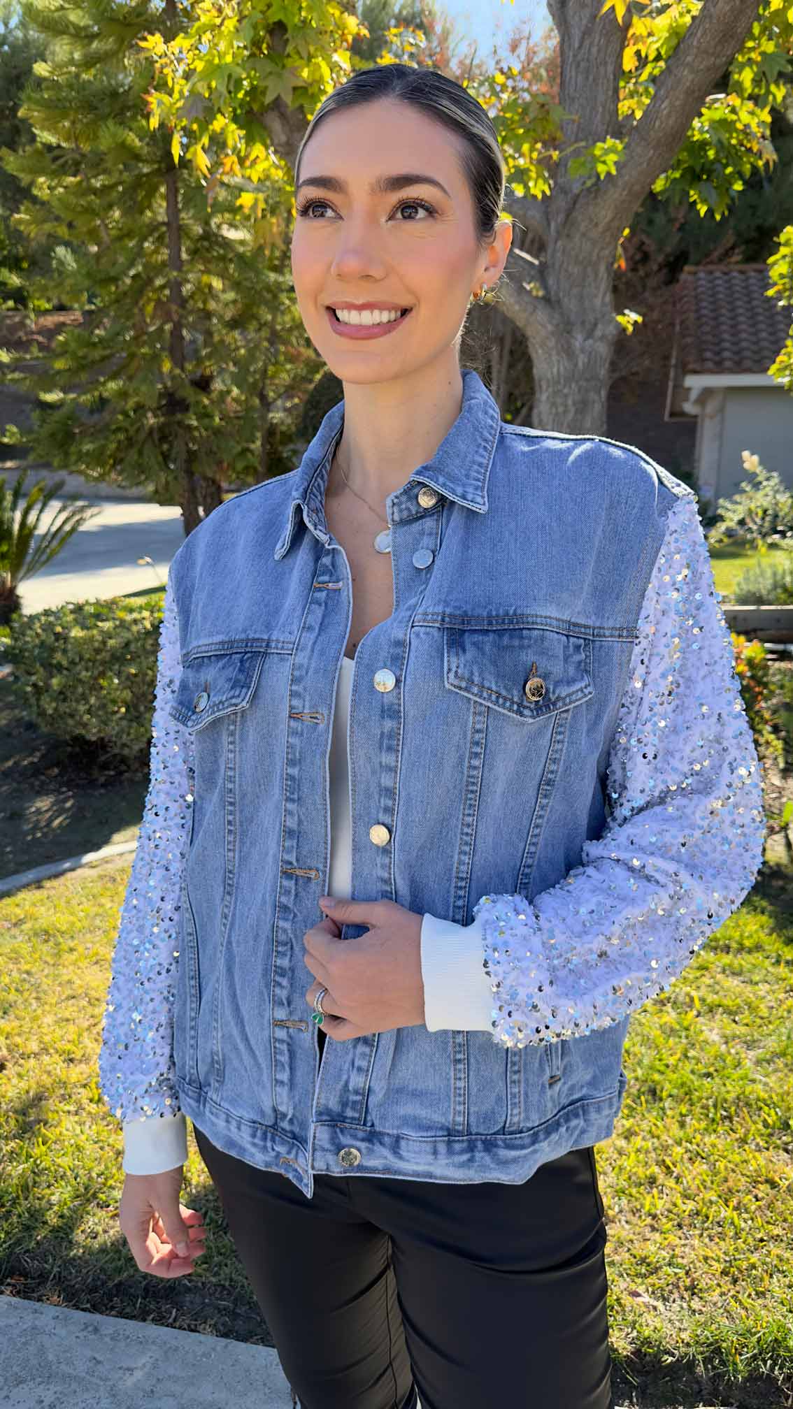 Shinny Jean Jacket