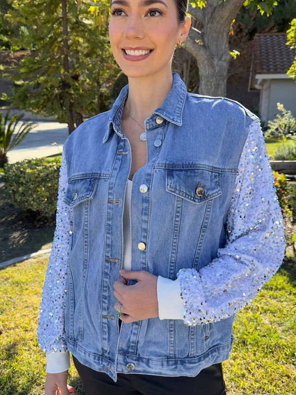 Shinny Jean Jacket