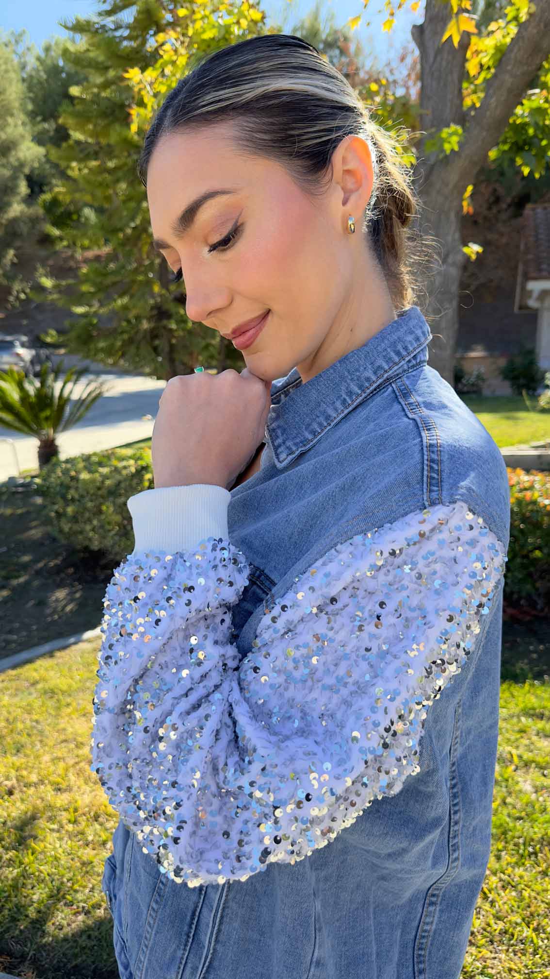 Shinny Jean Jacket